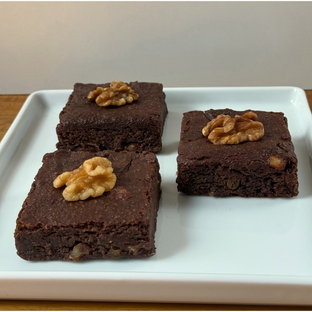Trio de Brownies com Nozes